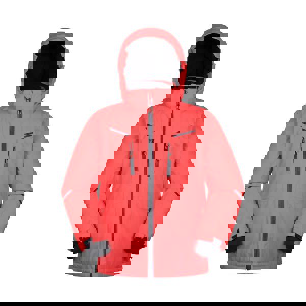 Mountain Warehouse Childrens/Kids Slalom Extreme Waterproof Ski Jacket - Fiery Coral - 