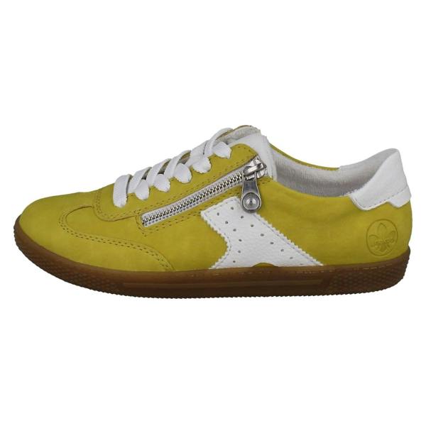 Rieker Ladies Rieker T-Shaped Suede Detail Trainers L9700