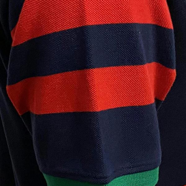 Doddie-Weir-Lions-Polo-Navy-Red-Arm