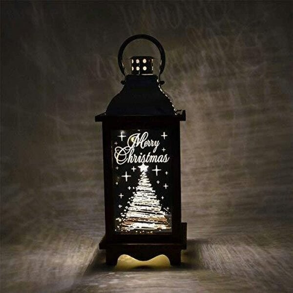 Shatchi 26cm to 55cm Decorative Christmas Lights and Feather Tree Table Lamps with Warm White LEDs