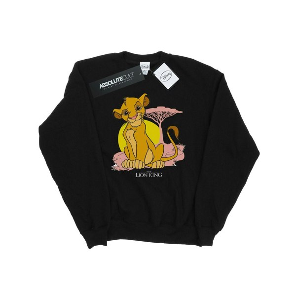 Disney Girls The Lion King Simba Pastel Sweatshirt - Black