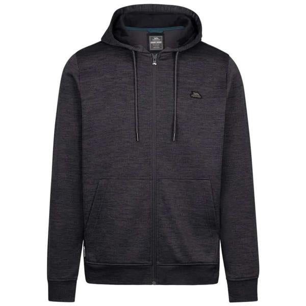 Trespass Mens Fewston Full Zip Hoodie - Dark Flint Marl - 