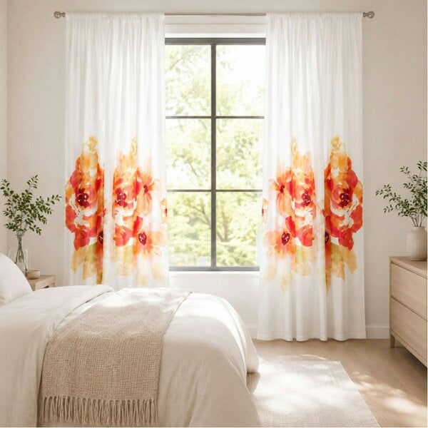 Smart Living Grace Curtain - Multi - 66"x72"