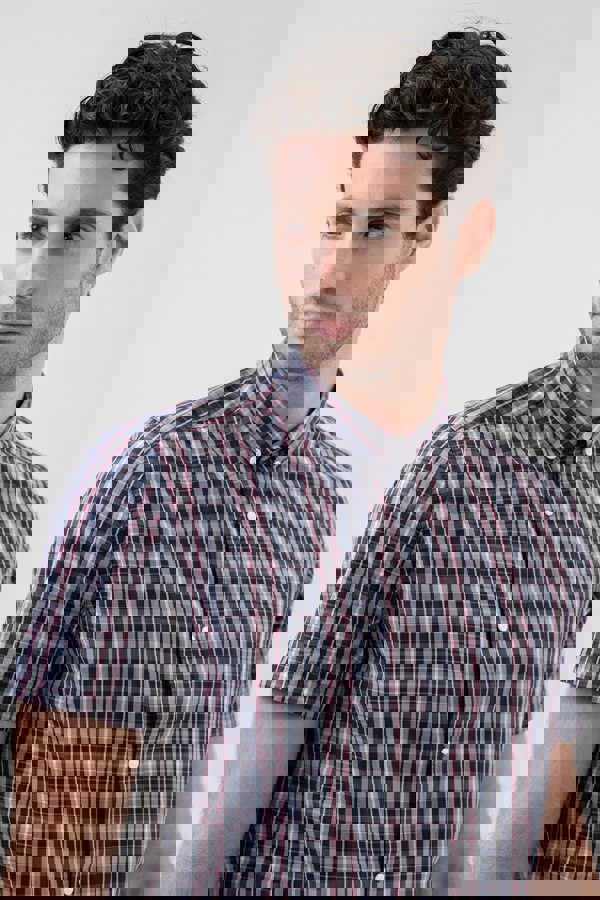 ENORSIA Men's Button Down Short Sleeve Shirt