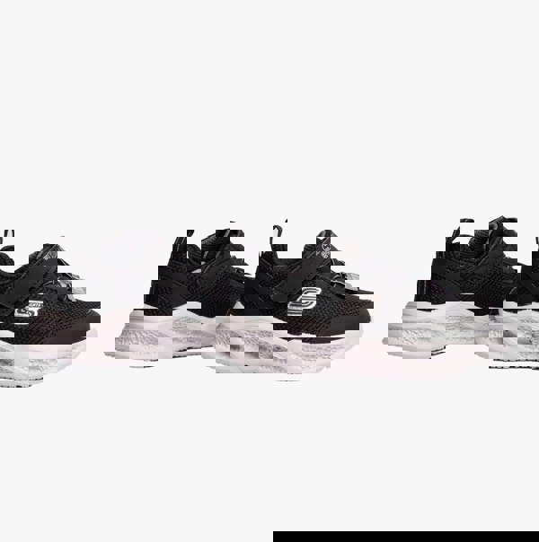 Skechers 401675N/BKGY SKECHERS METEOR-LIGHTS Boys Trainers Black/Gray