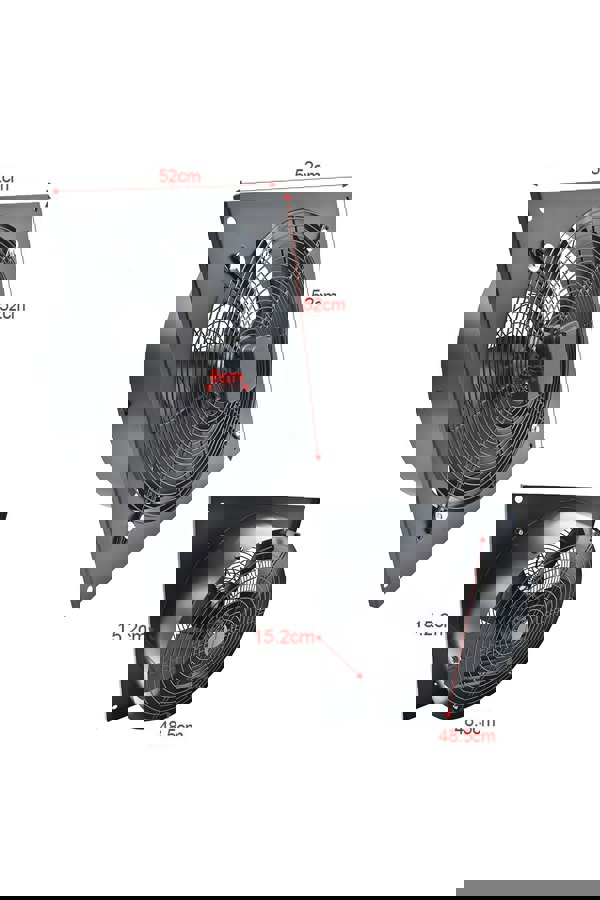 Living and Home Ventilation Wall-Mounted Exhaust Axial Fan 18-inch