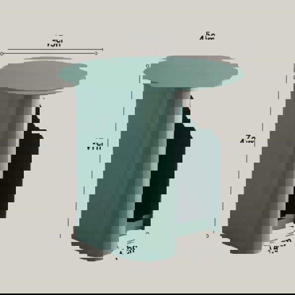 M39 Green Side Table With Side Storage-Weilai Concept-Weilai Concept