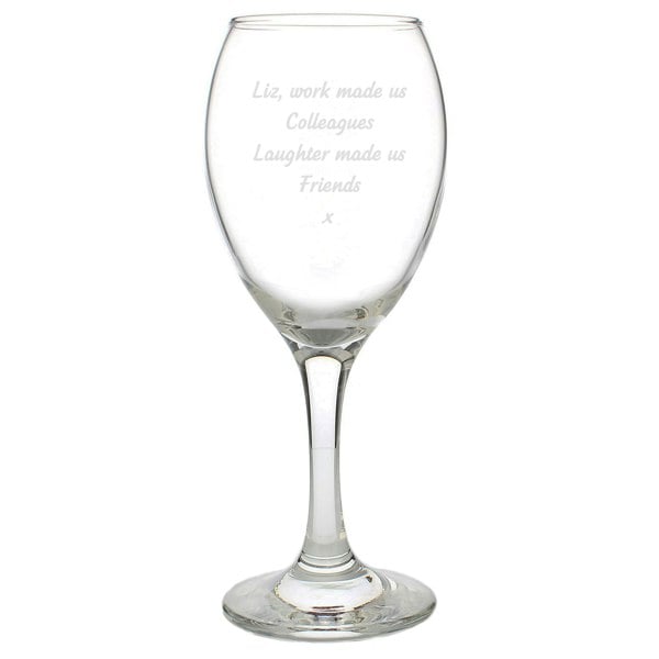 Personalised Memento Company Personalised Any Message Wine Glass