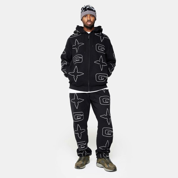 GVNMNT Clothing Co G* Jog Pant - Black / Grey