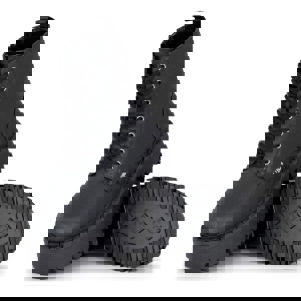 Buffalo ASPEN LACE UP WARM - Women’s Black Combat Ankle Boots