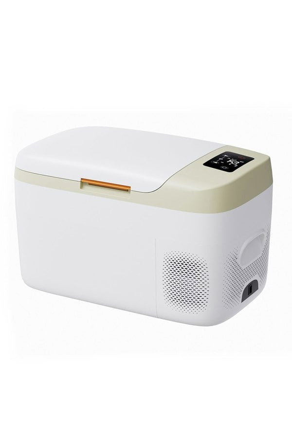 Living and Home 23L Car Fridge 45W Car Mini Fridge Car Refrigerator Portable Camping Fridge Freezer with Display Screen Green