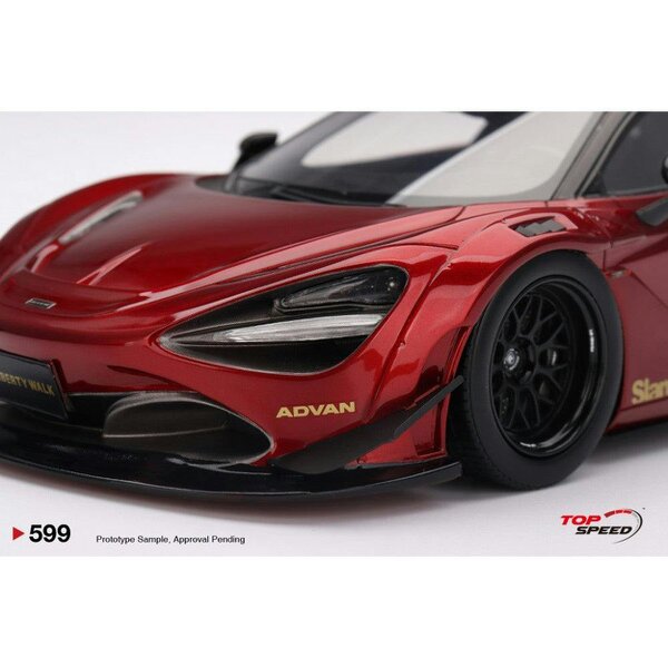 MCSlots McLaren 720S LB Works Gem Red 1:18 Scale Topspeed TS0599