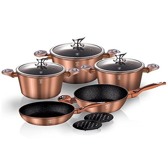 Berlinger Haus 10-Piece Cookware Set Berlinger Haus BH-1220N Rose Gold