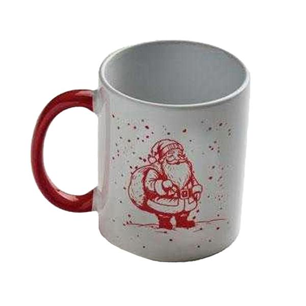 MidOcean Festimug Ceramic 300ml Mug - White/Red - 