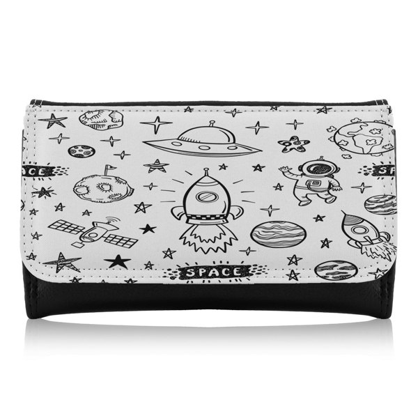 Benjamin Tate Design Doodle Space Maxi Purse