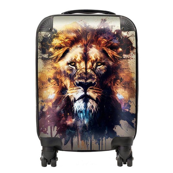 Warren Reed Majestic Lion Face Splashart Suitcase