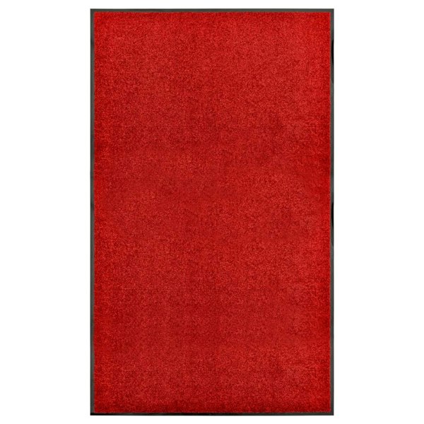 Berkfield Doormat Washable Red 90x150 cm