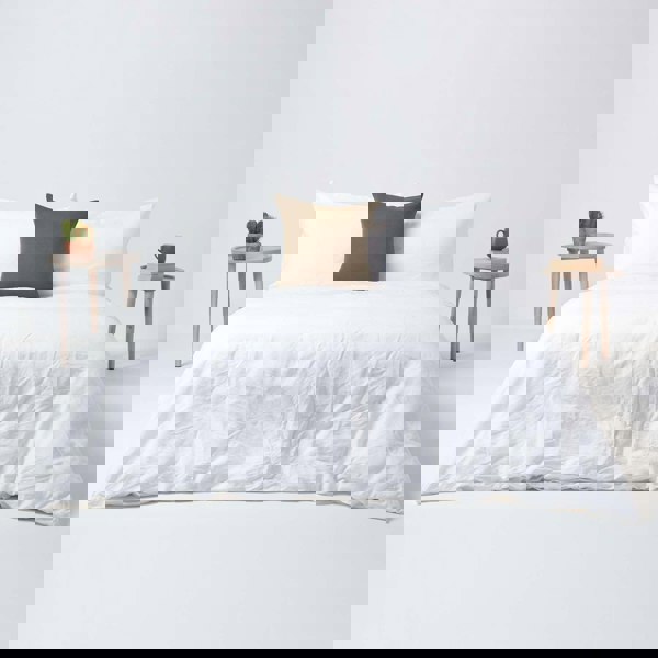 HOMESCAPES French Flax Linen Pillowcase, European Size