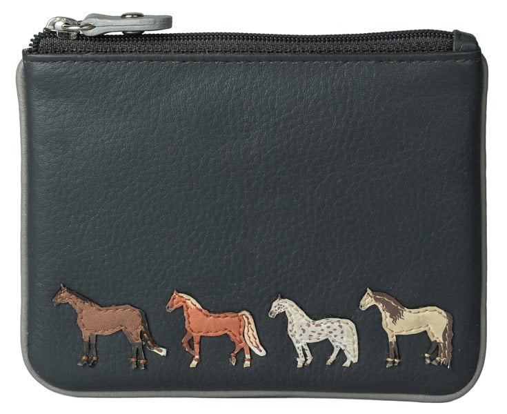 Mala Leather Horse Equestrian RFID Coin Purse – Genuine Leather