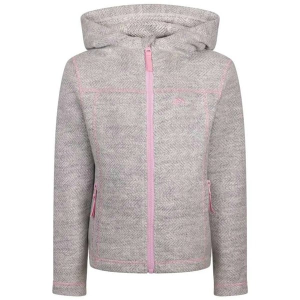 Trespass Womens/Ladies Shawna Fleece Full Zip Hoodie - White/Pink