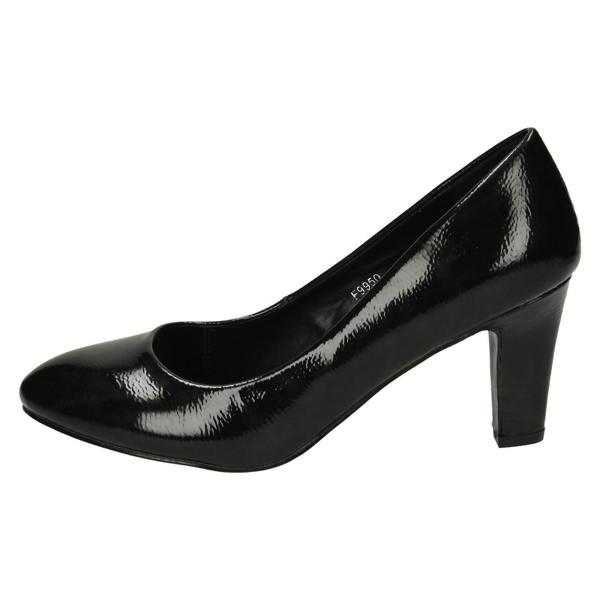 Anne Michelle Ladies Anne Michelle Patent Court Shoes