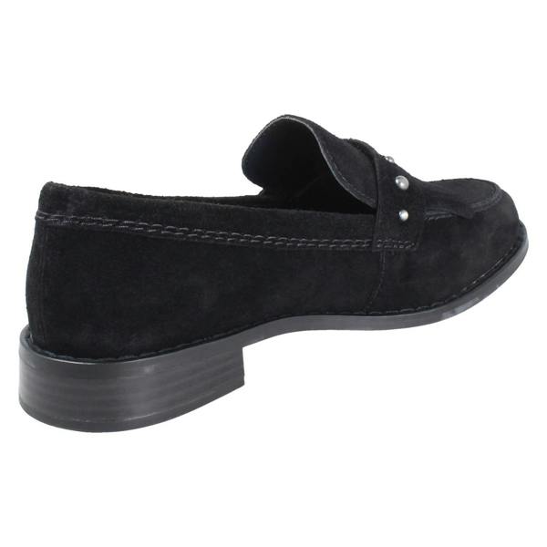 Clarks Ladies Clarks Suede Stud Detailed Loafers Hana Loafer