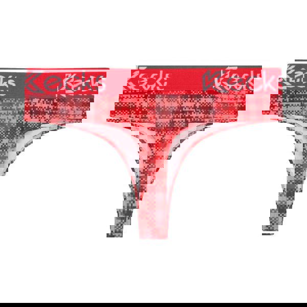 Kecks Cherry Plaid Thong