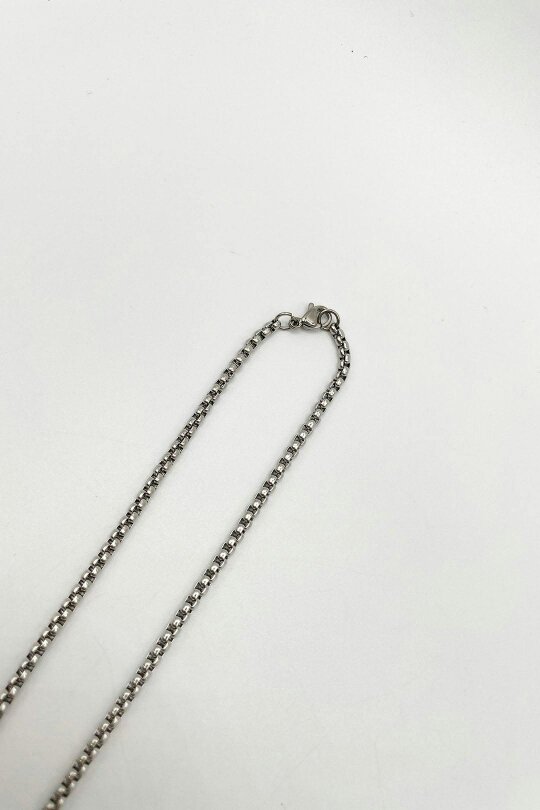 SVNX Cross Pendant Necklace in Silver