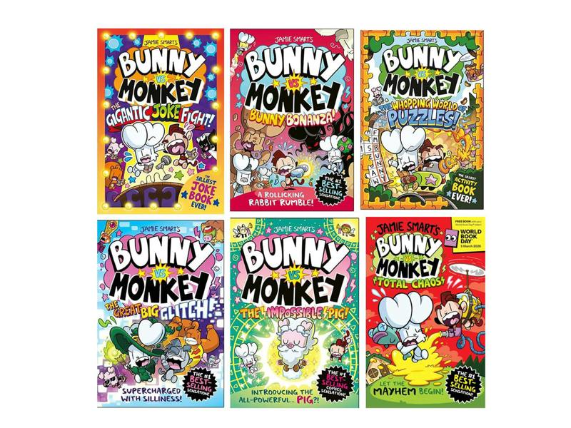 Bunny vs Monkey 6 Books Collection Set by Jamie Smart Including World Book Day 2026