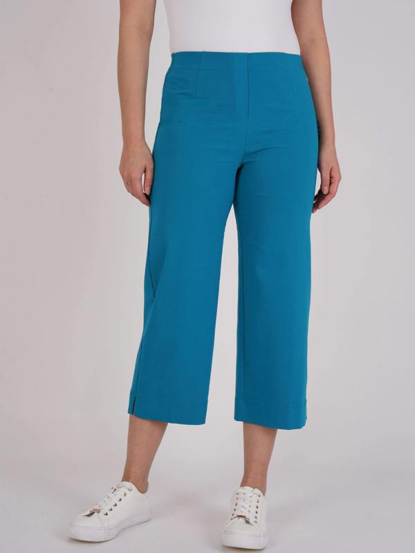 PennyPlain Wide Leg Bengaline - Teal