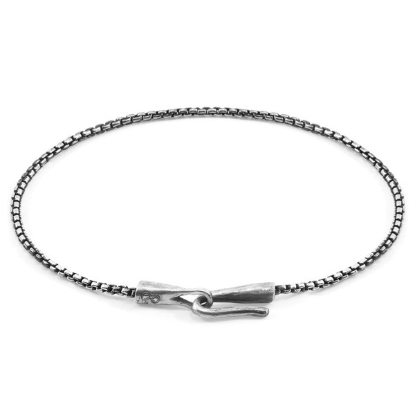 Anchor & Crew Moonraker Sail Silver Chain SKINNY Bracelet