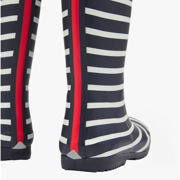 Joules ROLL UP WELLY Boys Rubber Wellies Navy Stripe