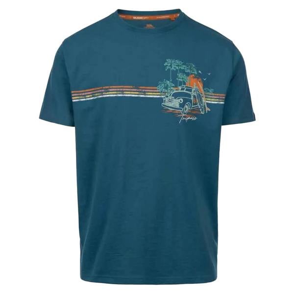 Trespass Mens Zama Countryside T-Shirt - Bondi Blue
