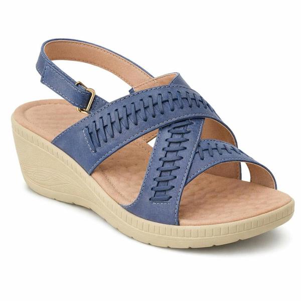 Boulevard L827 Slingback Sandals in Blue