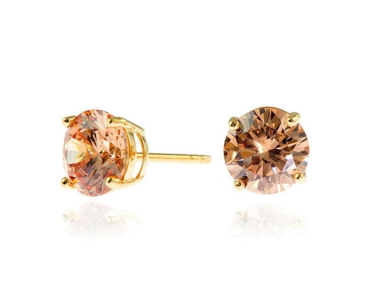Cachet London Lana 8mm Champagne Earrings