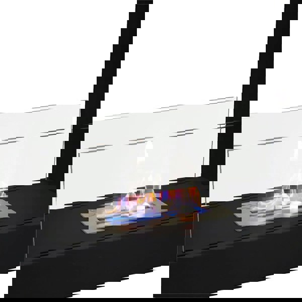 30'' W Bio-Ethanol Fireplace Freestanding Heater Black or White Bio Ethanol Fireplaces Living and Home