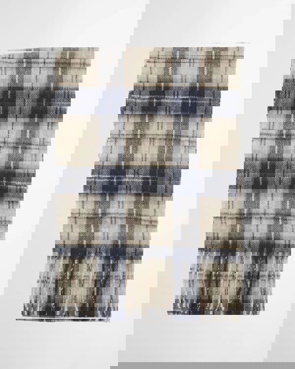 Barbour Glove & Tartan Scarf Gift Set - Grey Midnight