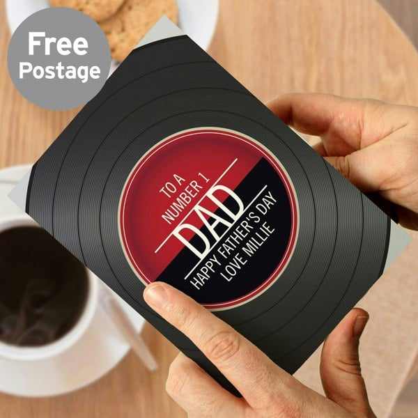 Personalised Memento Company Personalised Vintage Record Card