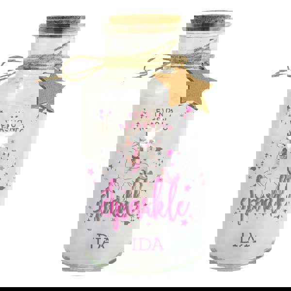 Personalised Memento Company Personalised Unicorn LED Glass Jar