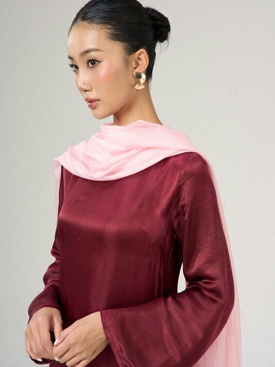 Blush Pink Silk Scarf – Hand-Dyed Mulberry Silk, Bridesmaid & Mother of the Bride Wrap