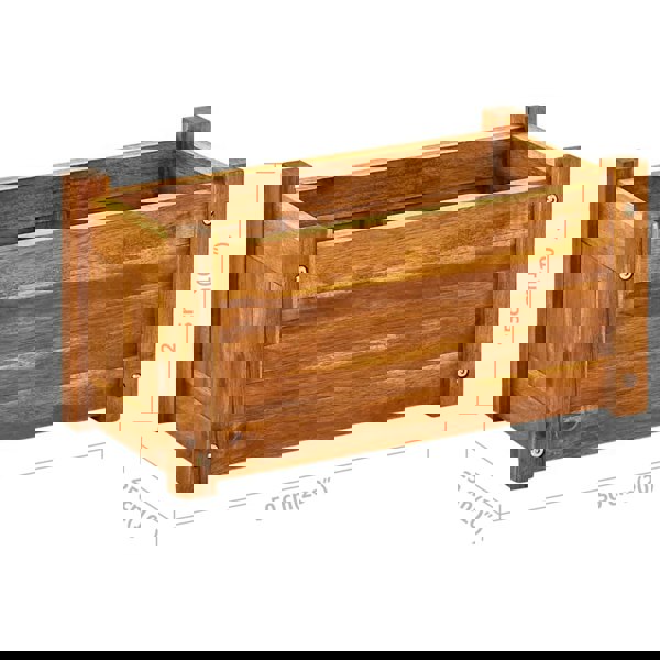 Berkfield Garden Raised Bed Acacia Wood 50x25x25 cm