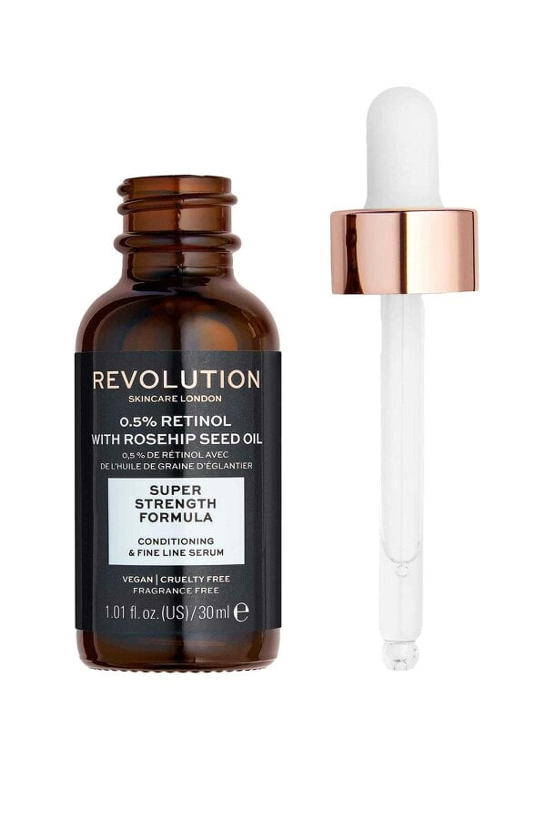 Revolution Beauty Revolution Skin Fine Line Serum Super Strength Condition 30ml for Even Skin Tone Retinol Rosehip