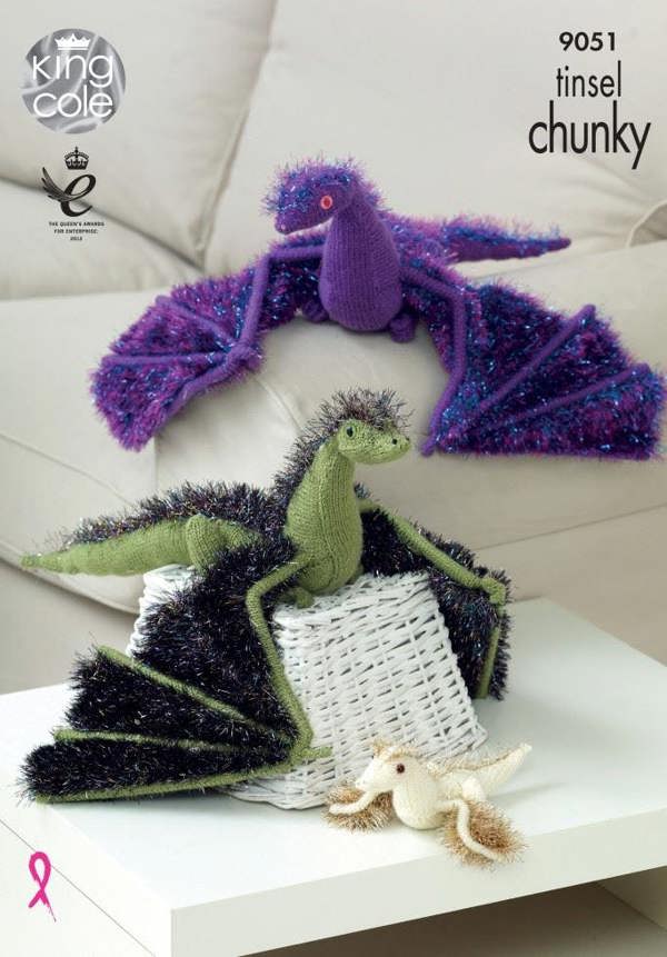 King Cole Tinsel Knitting Pattern 9051, Toys - Advanced