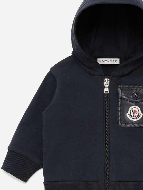 Moncler Enfant Baby Boys Logo Pocket Tracksuit in Navy