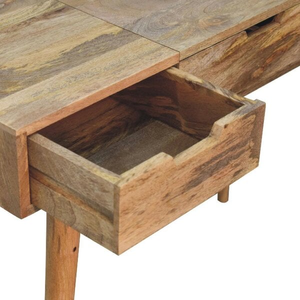 Wyld Haus Saint Paul de Vence Oak Mango Wood Dressing Table 3 Drawers