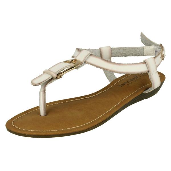 Savannah Ladies Savannah Wedge Toe Post Sandals