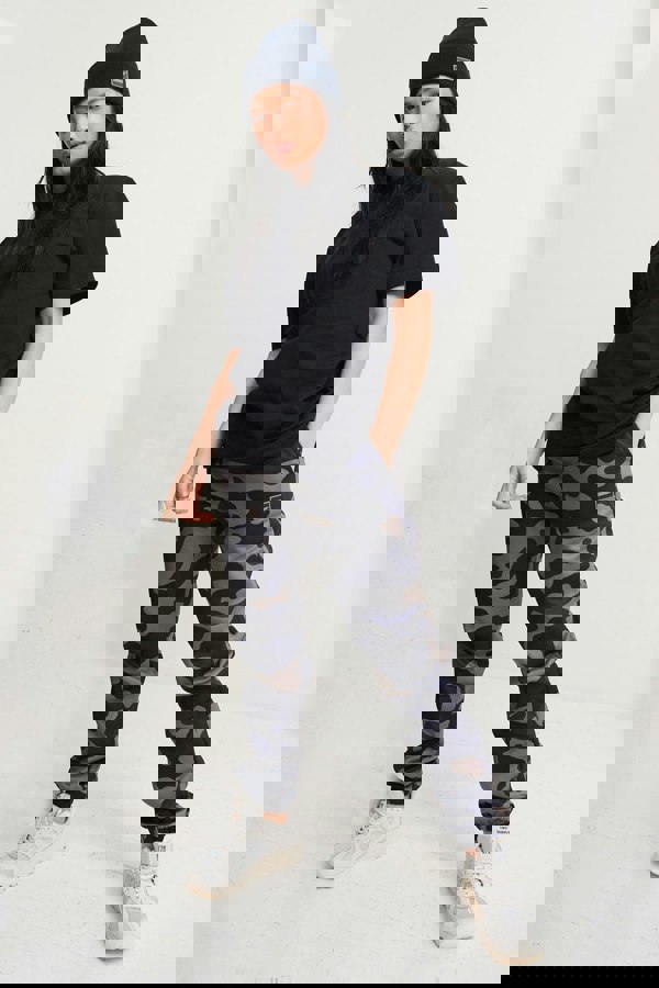 ADULT SNOODY™ BEANIE HAT - NAVY