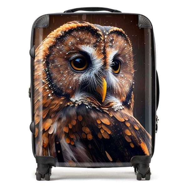 Warren Reed Tawny Owl Face Splashart Dark Background Suitcase