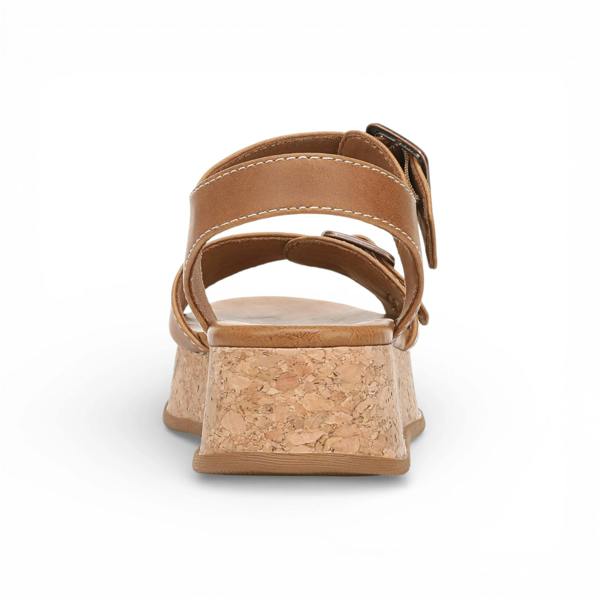 Blowfish Malibu Magical - Women's Tan Faux Leather Platform Sandals