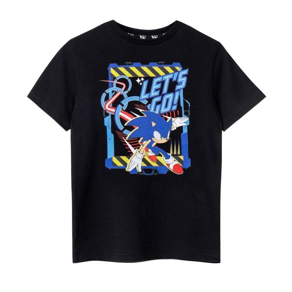 Sonic The Hedgehog Boys Let´s Go! Short-Sleeved T-Shirt - Black